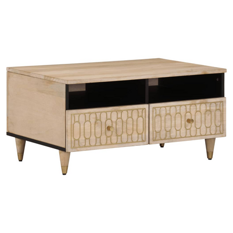 Coffee Table 80x54x40 cm Solid Wood Mango