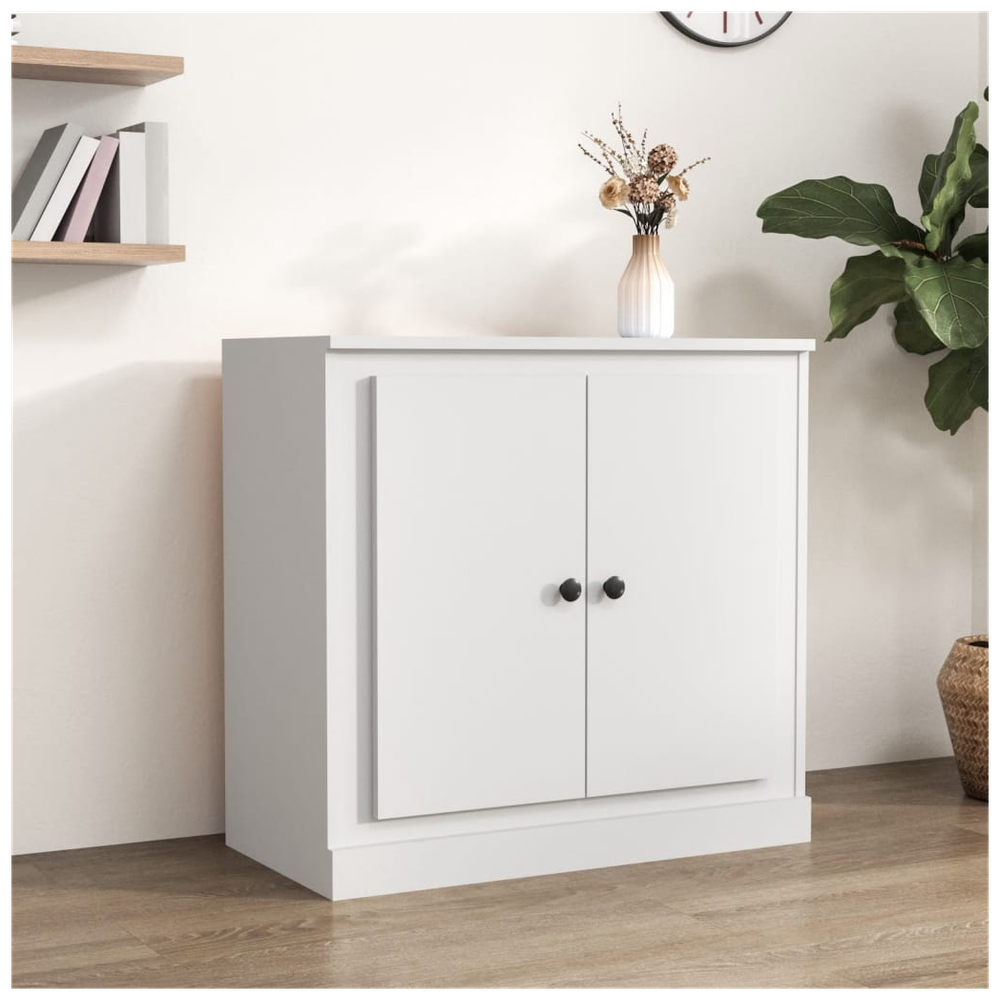 Sideboard White 70x35.5x67.5 cm Engineered Wood