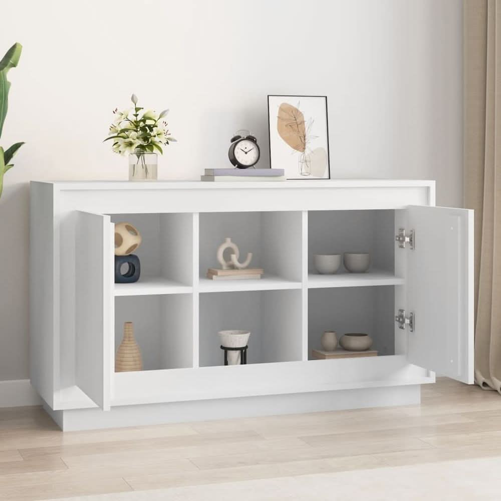 Sideboard White 102x35x60 cm Engineered Wood