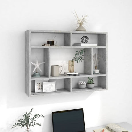 Wall Shelf Smoked Oak 75x16x55 cm Engineered Wood