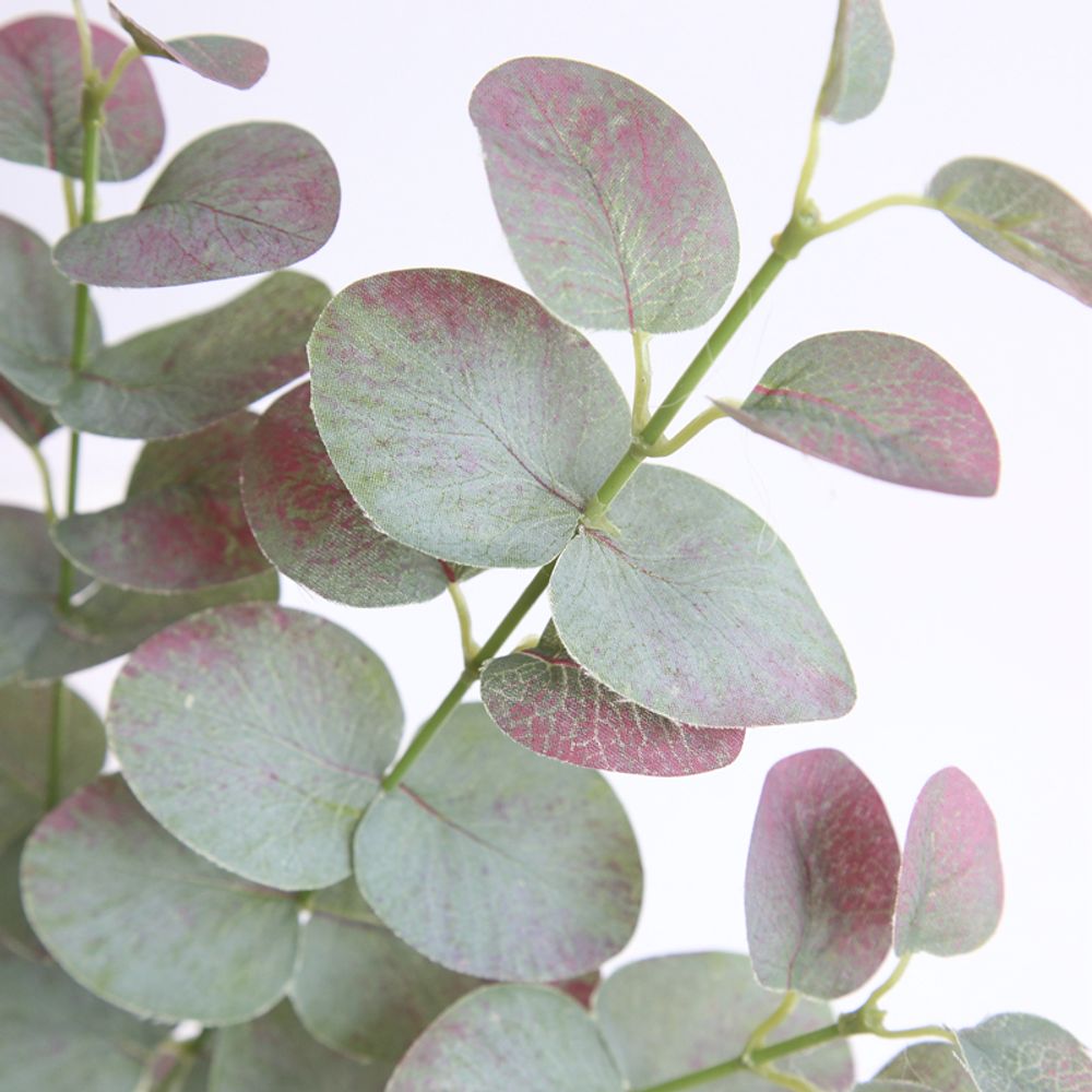 Artificial Eucalyptus Leaves Branches European Green gold leaf Bouquet Plastic Home Wedding Hotel Decoration Plant Tree