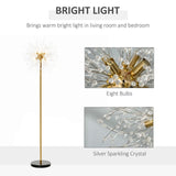 Modern Floor Lamp with Dandelion-like Lampshade for Bedroom