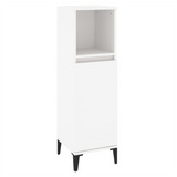 Bathroom Cabinet White 30x30x100 cm Engineered Wood