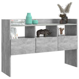 Sideboard Concrete Grey 105x30x70 cm Engineered Wood