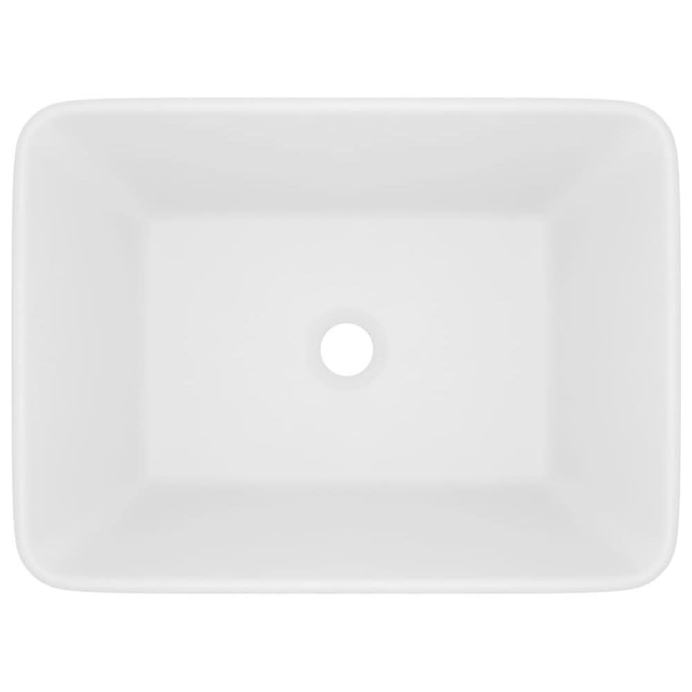 Luxury Wash Basin Matt White 41x30x12 cm Ceramic