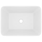 Luxury Wash Basin Matt White 41x30x12 cm Ceramic