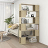 Book Cabinet/Room Divider Smoked Oak 100x24x188 cm