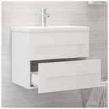 Sink Cabinet with Built-in Basin Engineered Wood