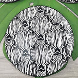 Ceramic Side Plate Modern Black Heart 20cm