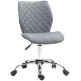 Ergonomic Mid Back Office Chair 360 Swivel Height Adjustable Home Office Grey