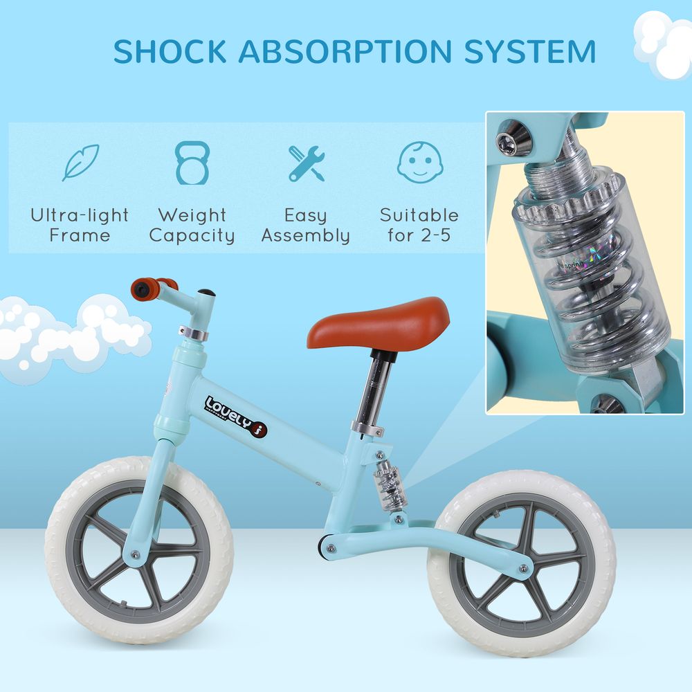 Kid Balance Bike ChildrenBicycle Adjustable Seat 2-5 Years No Pedal