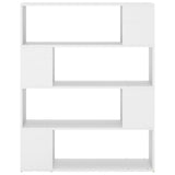 Book Cabinet Room Divider White 100x24x124 cm