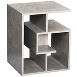 3-Tier Side End Table Open Shelves Storage Coffee Book Magazine Desk