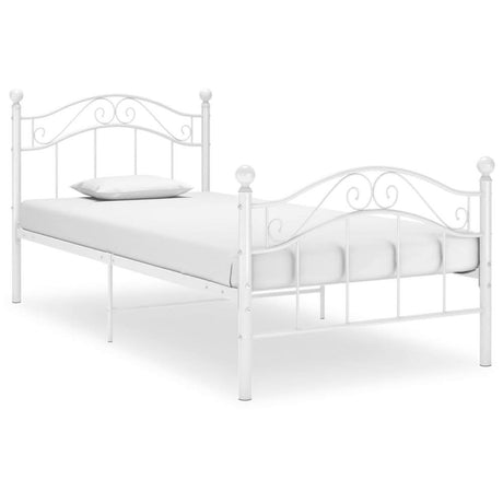 Bed Frame Black Metal 90x200 cm