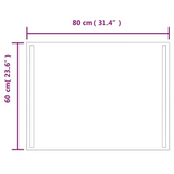 LED Bathroom Mirror 60x80 cm