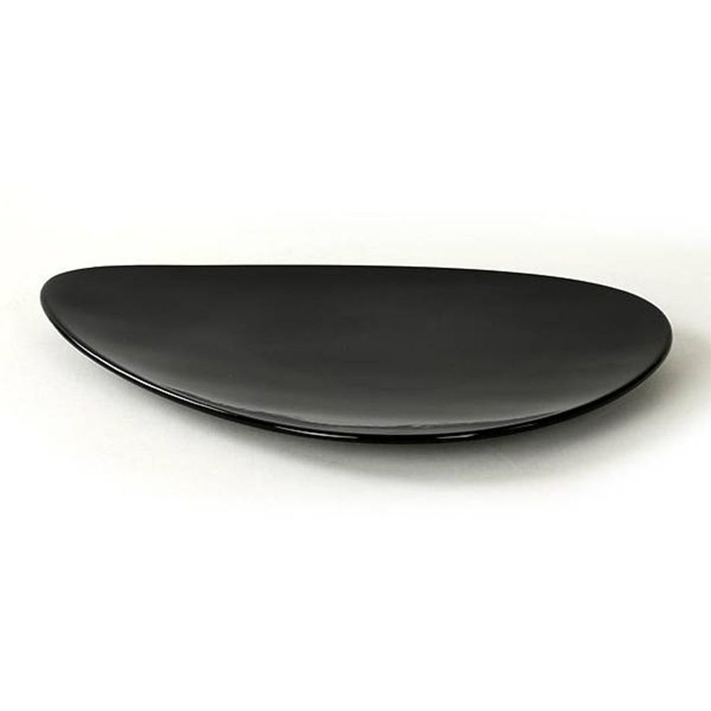 Ceramic Serving Plate&Platter Black Pearl Black 23cm