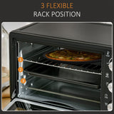 Mini Oven, 21L Grill, Toaster Timer, Baking Tray and Wire Rack, 1400W