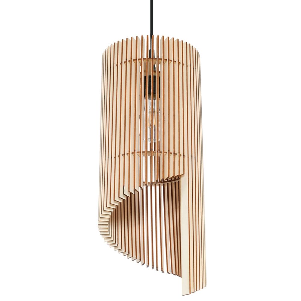 Pendant lamp wood Alexia Scandinavian Design E27