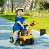 CAT Licensed Kids Construction Ride-On Digger w/ Shovel, for 1-3 Years