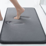 Bathroom Mat Memory Foam Soft Bath Mat Non-slip Absorbent Washable Rug Toilet Floor Carpet Home Bath Soft Comfortable Rug