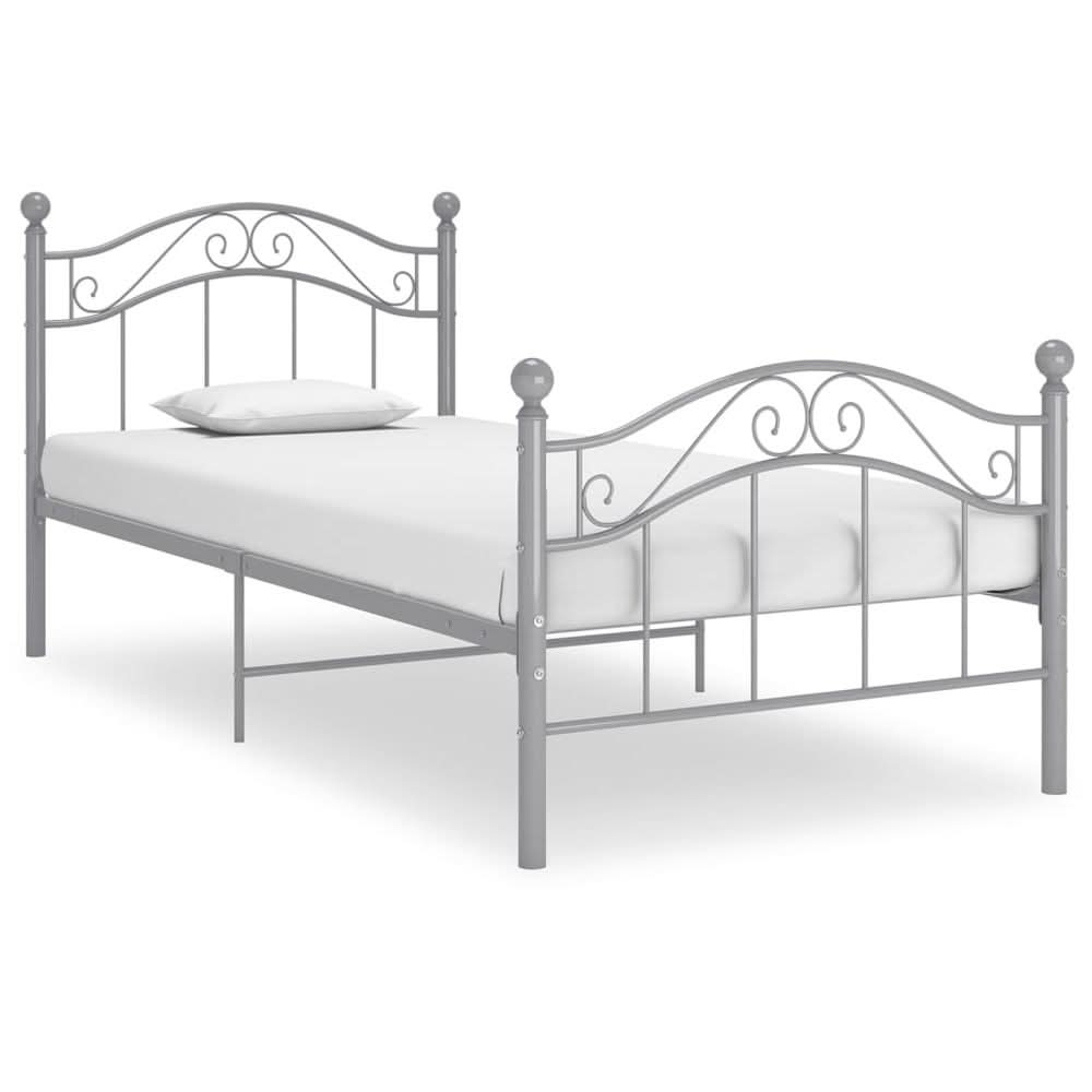 Bed Frame Black Metal 90x200 cm