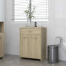 Bathroom Cabinet Smoked Oak 60x33x80 cm Engineered Wood