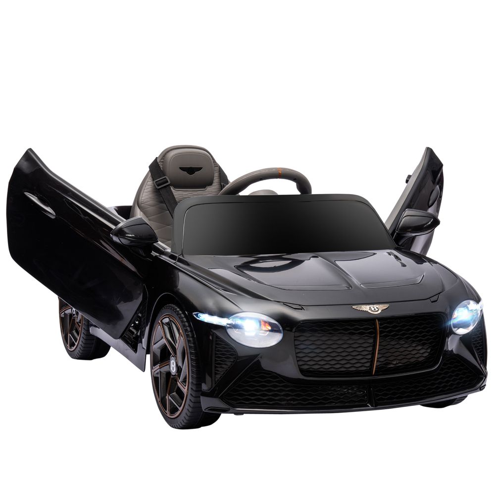 Bentley Bacalar Licensed 12V Kids Electric Car w/ Portable Battery - Black