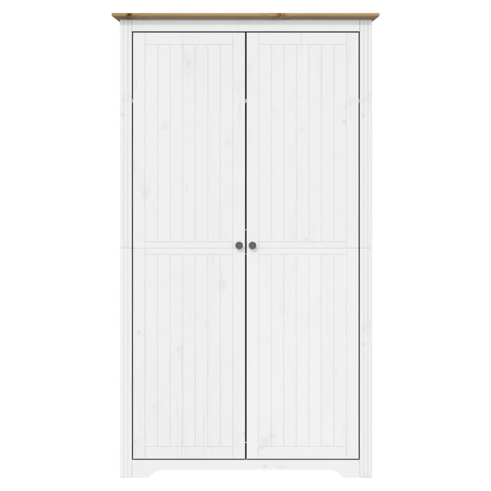 Wardrobe BODO White and Brown 101x52x176.5 cm Solid Wood Pine