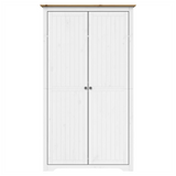 Wardrobe BODO White and Brown 101x52x176.5 cm Solid Wood Pine