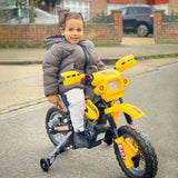 Electric Ride on Car Motorbike Kids Ride On Car Children Motorcycle Yellow