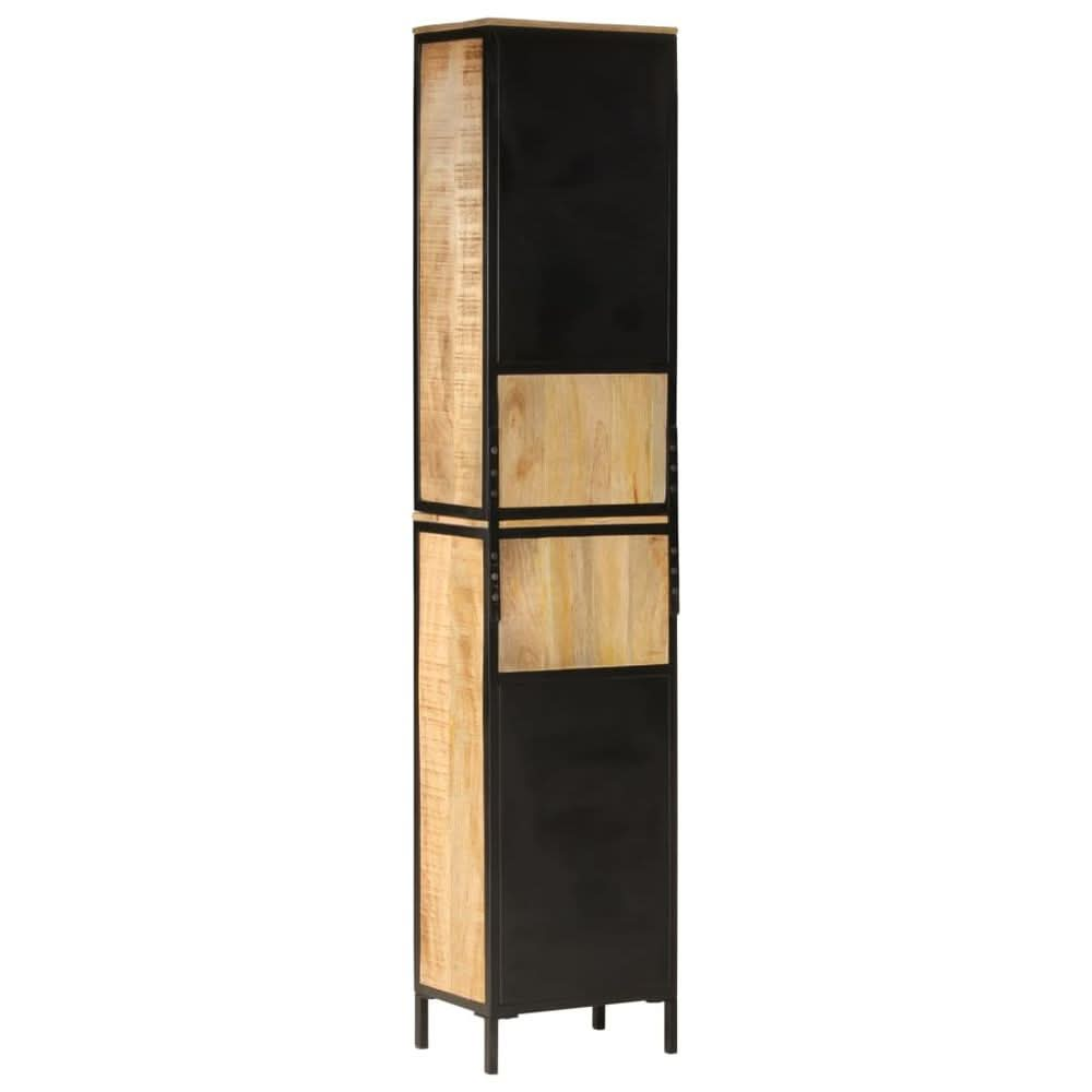 Bathroom Cabinet 40x27x180 cm Iron and Solid Wood Mango