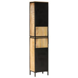 Bathroom Cabinet 40x27x180 cm Iron and Solid Wood Mango