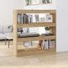 Book Cabinet/Room Divider Smoked Oak 100x30x103 cm