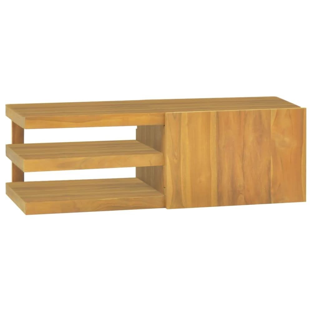 Wall-mounted Bathroom Cabinet 60x45x30 cm Solid Wood Teak