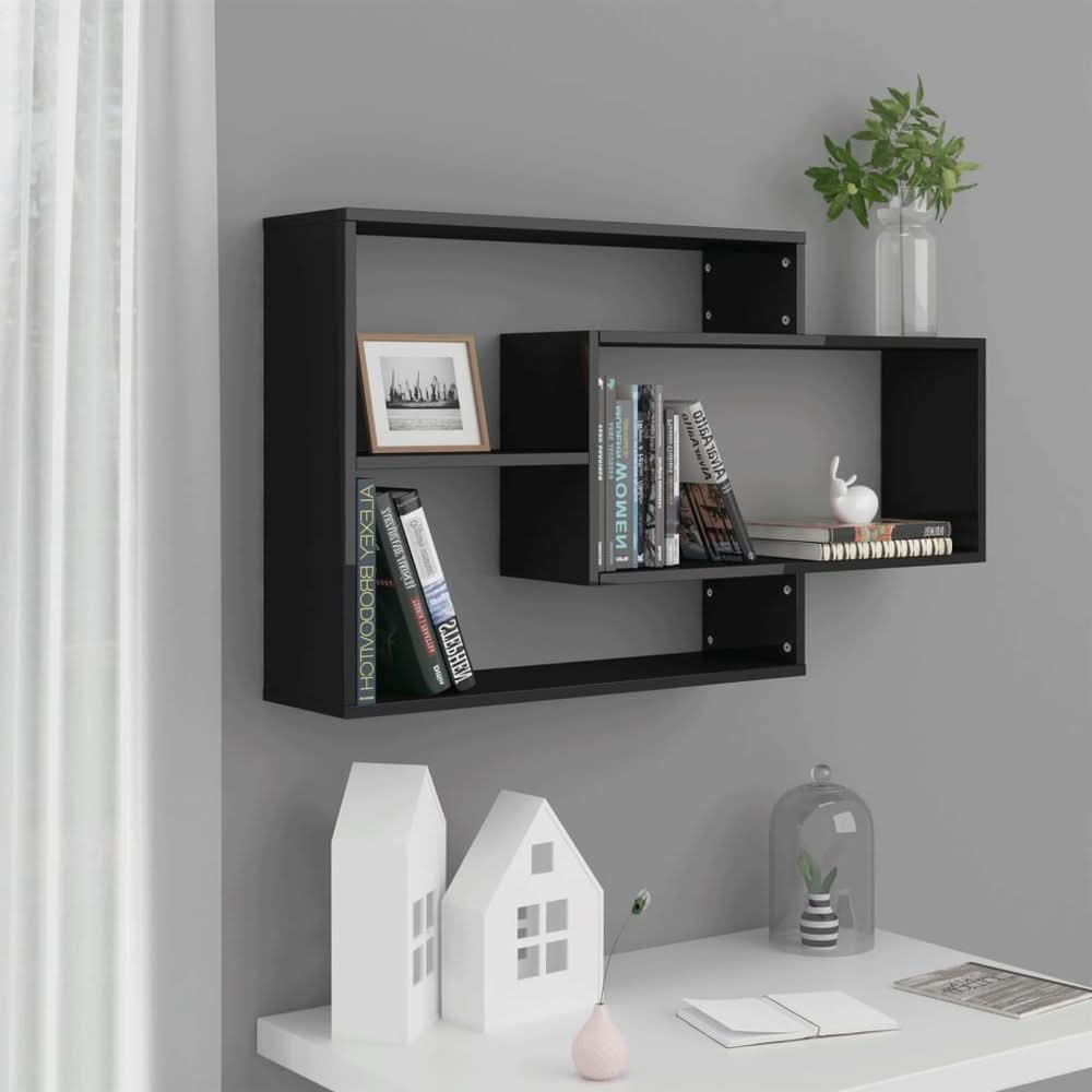 Wall Shelf Smoked Oak 104x20x58.5 cm Engineered Wood