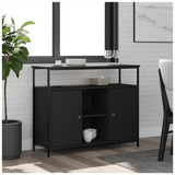 Sideboard Black 100x35x80 cm Engineered Wood