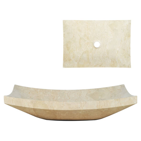 Sink 50x35x12 cm Marble Cream