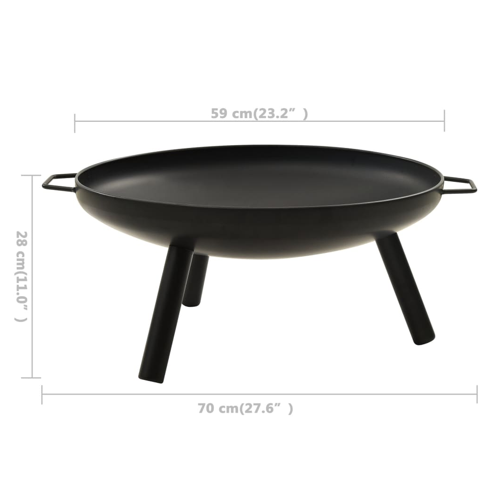 Fire Pit 70x59x28 cm Steel