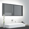 LED Bathroom Mirror Cabinet White 100x12x45 cm Acrylic