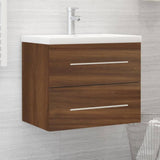 Sink Cabinet with Built-in Basin Engineered Wood