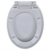 Soft-close Toilet Seat White Oval