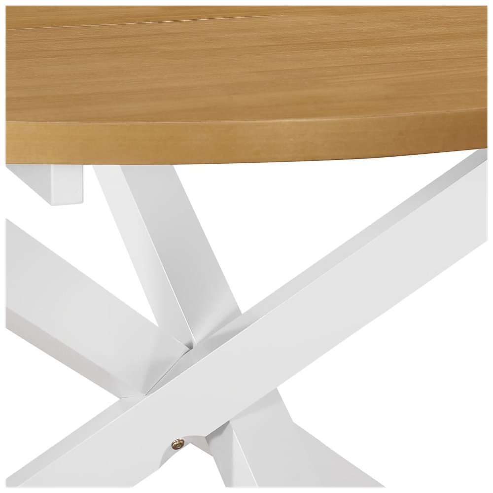 Dining Table White 120x75 cm MDF