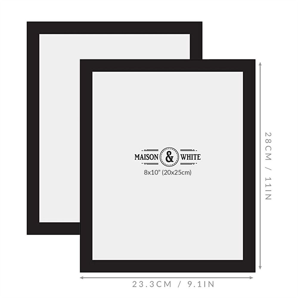 Assorted Photo Frames - Set of 10 Black | M&W