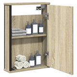 Bathroom Mirror Cabinet Sonoma Oak 42x12x60 cm Engineered Wood