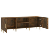 TV Cabinet Smoked Oak 150x30x50 cm Engineered Wood