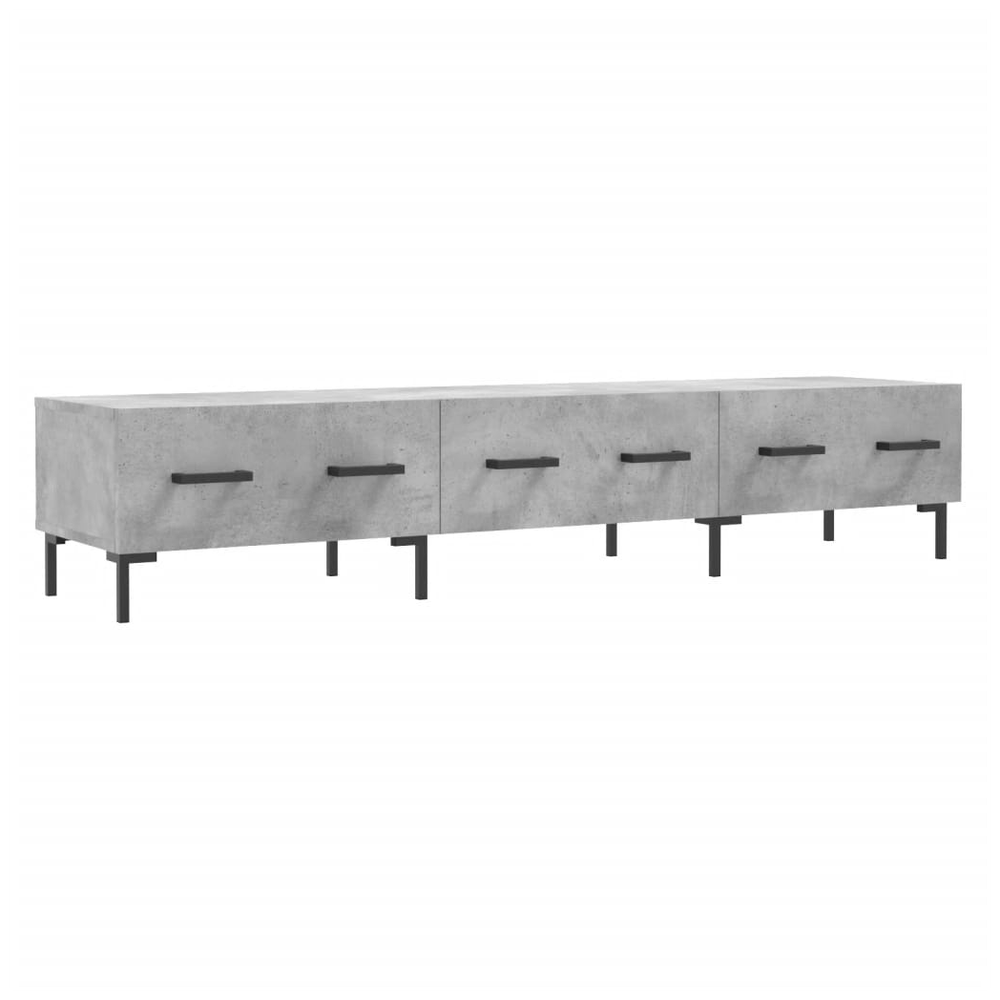 TV Cabinet Concrete Grey 150x36x30 cm Engineered Wood