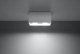 Ceiling Lamp QUAD White Square Shape Modern Loft Design LED GU10