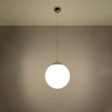 Pendant lamp steel, glass Ugo minimalistic Design E27