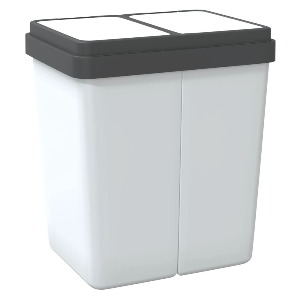 Dual Bin White 2x25 L