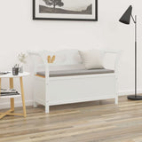 Bench White 107x45x75.5 cm Solid Wood Fir